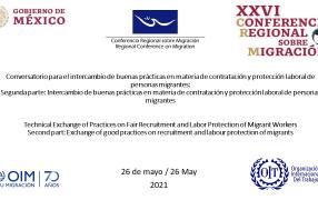 Conversatorio para el intercambio de buenas prácticas en materia de contratación y protección laboral de personas migrantes