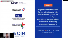 Programa de capacitación sobre Protección Contra la Explotación y los Abusos Sexuales (PEAS) y el Acoso Sexual (AS)
